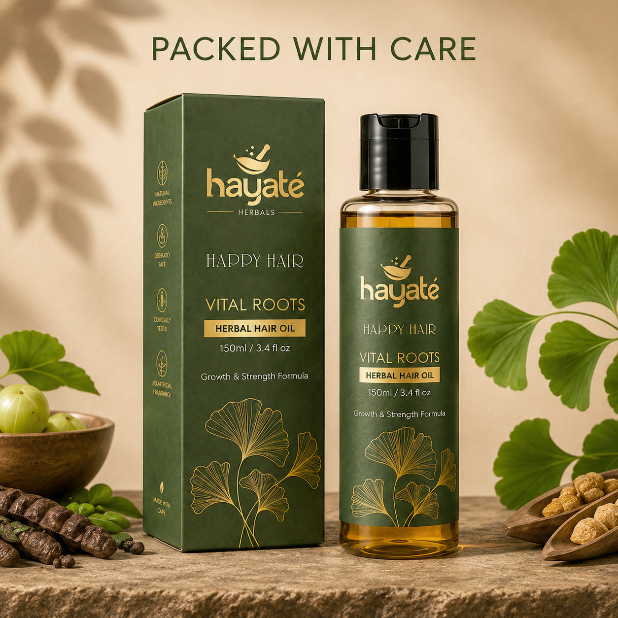 Hayate Vital Roots Herbal Hair Oil